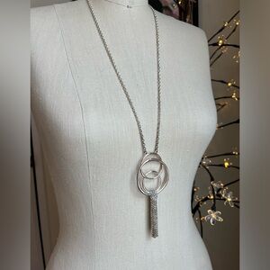 Dana Buchman gold tone chain statement necklace